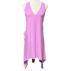 BCBG Maxazria NWT Haylee Halter Dress XS Pink Orchid Drape Back HOCO Event